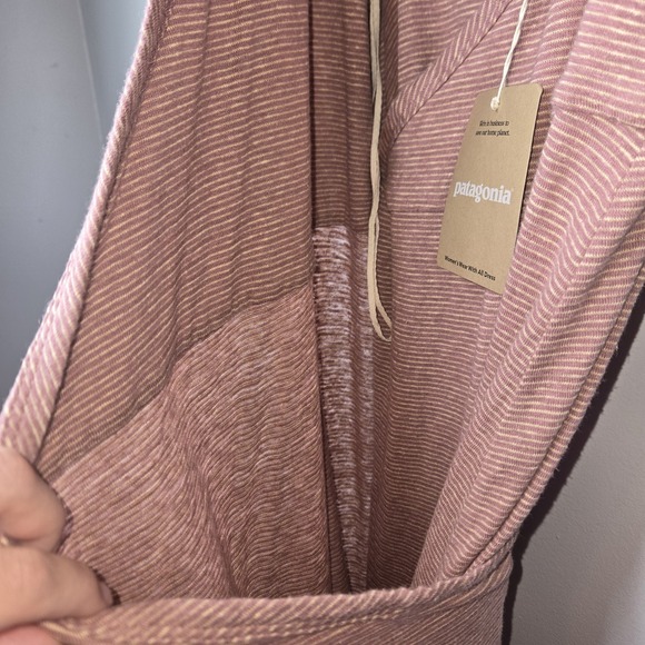 New Patagonia Wear With All Dress Wrap Evening Mauve Sz L Hemp Blend Longplains - Picture 8 of 13